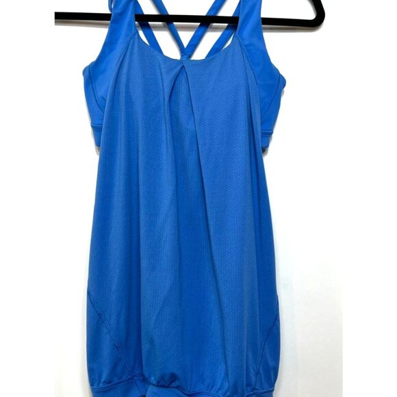 Lululemon Nouveau Limits Tank Porcelaine Blue Size 6 Yoga Cross Train Athletic - Picture 4 of 9